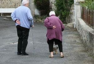 elderly back pain solutions, elderly couple