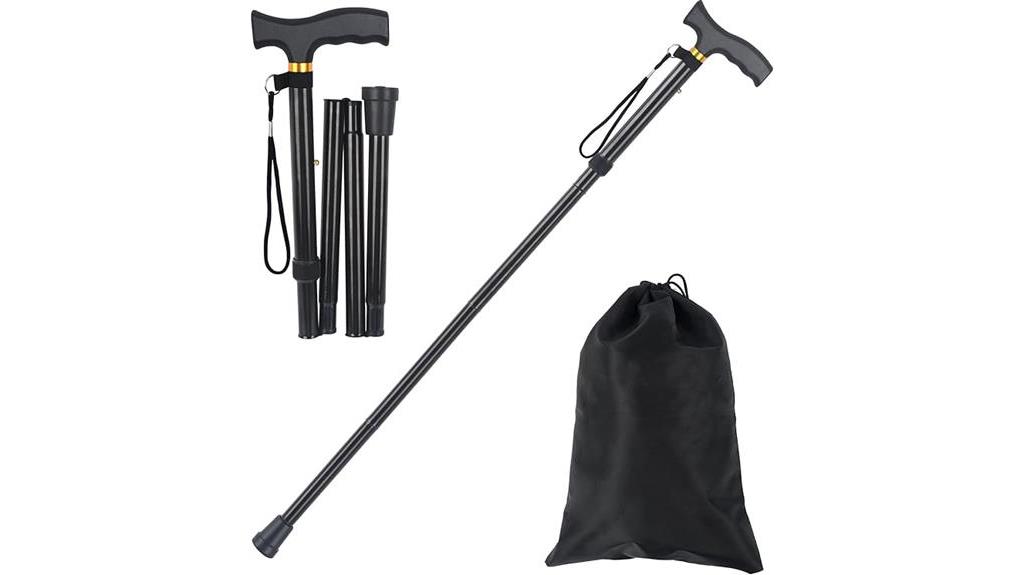 portable adjustable walking cane