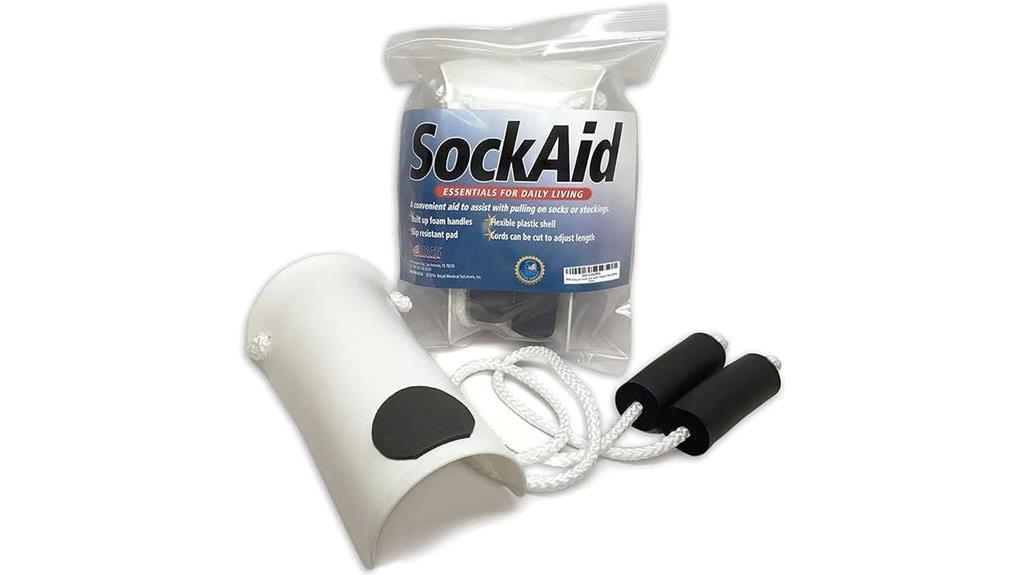 sock aid with foam